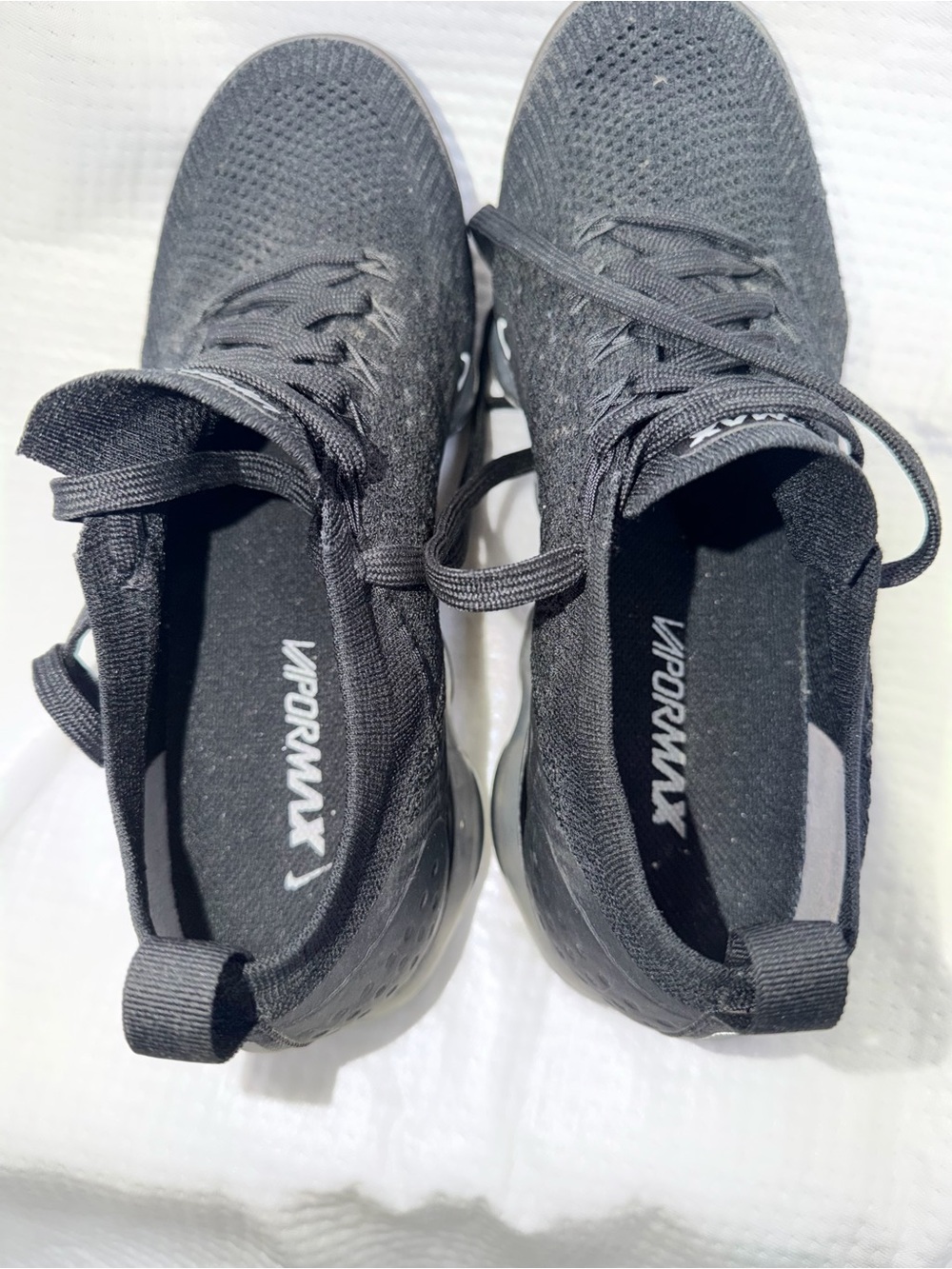 Nike Air VaporMax Flyknit 1 "Black White" (Style Code: 849558-011) - Picture 5 of 9
